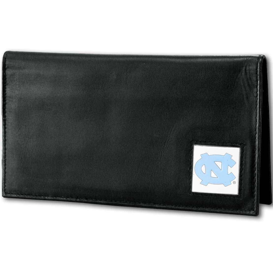 Siskiyou Sports NCAA Fan Shop North Carolina Tar Heels Deluxe Leather Checkbook Cover One Size Black