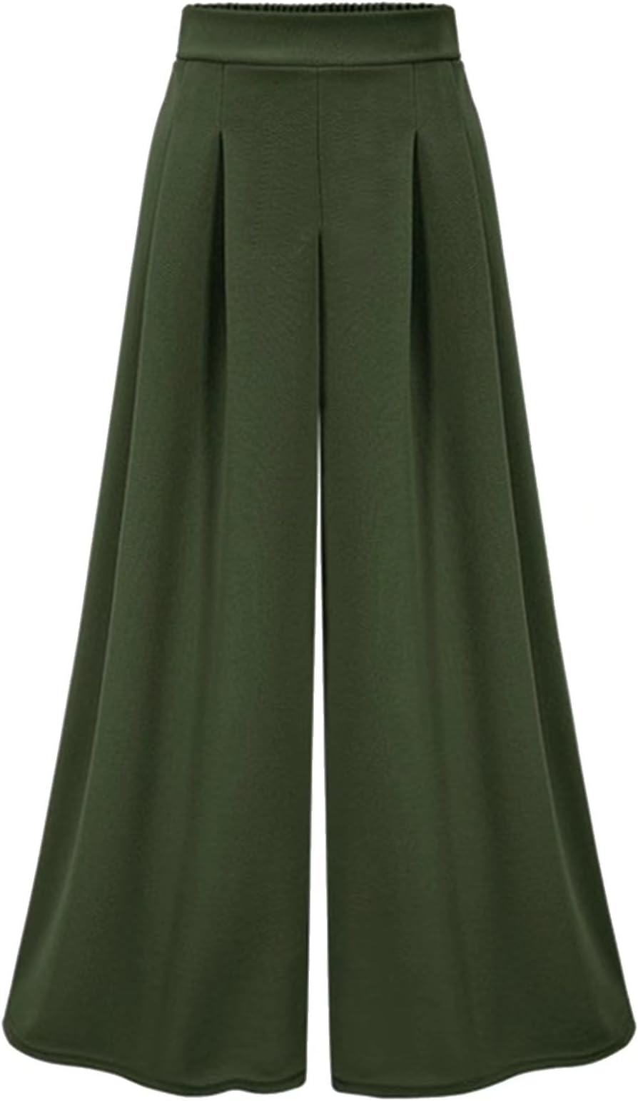 ClairSue Women's High Waist Loose Palazzo Pants Skirt Culottes Wide Leg Flared Harem Trousers
