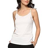 GYS Women's Bamboo Viscose Camisole Undershirt Adjustable Spaghetti Strap Layering Tank Top