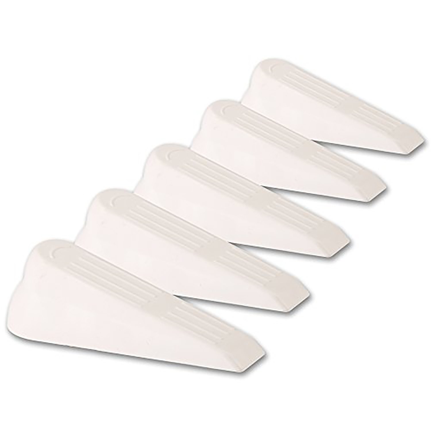 Door Stopper Wedge 5 Pack - Premium Quality Nonslip Flexible White Rubber Doo.. 9 61lQyOC1uDL