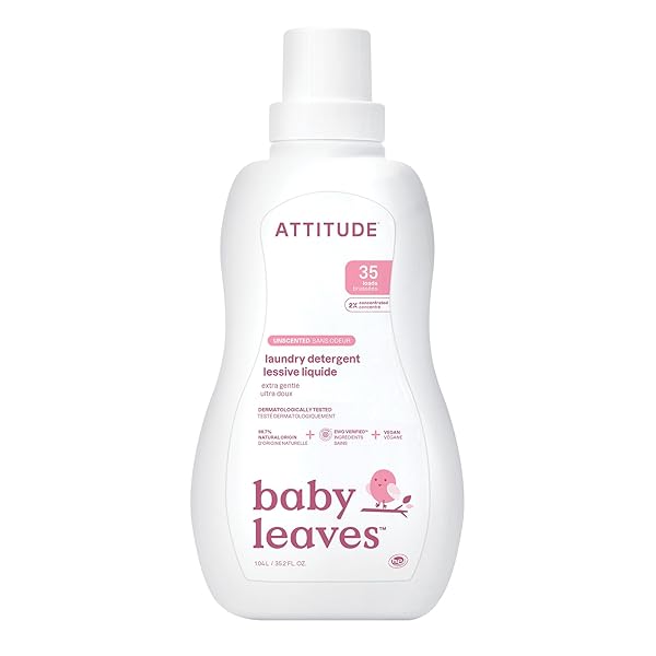 ATTITUDE BABY LAUNDRY DETERGENT, EWG VERIFIED, PLANT AND...