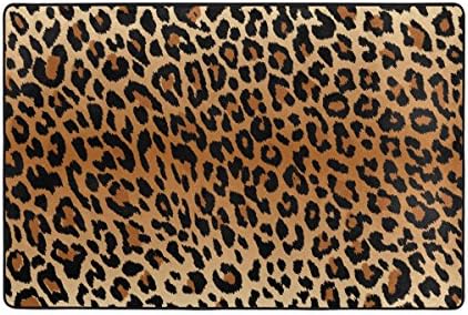 Ethel Ernest Non-slip Doormat Cool Leopard Pattern Area Rug Carpet Floor Mats Door Mat Indoor Outdoor Bathroom