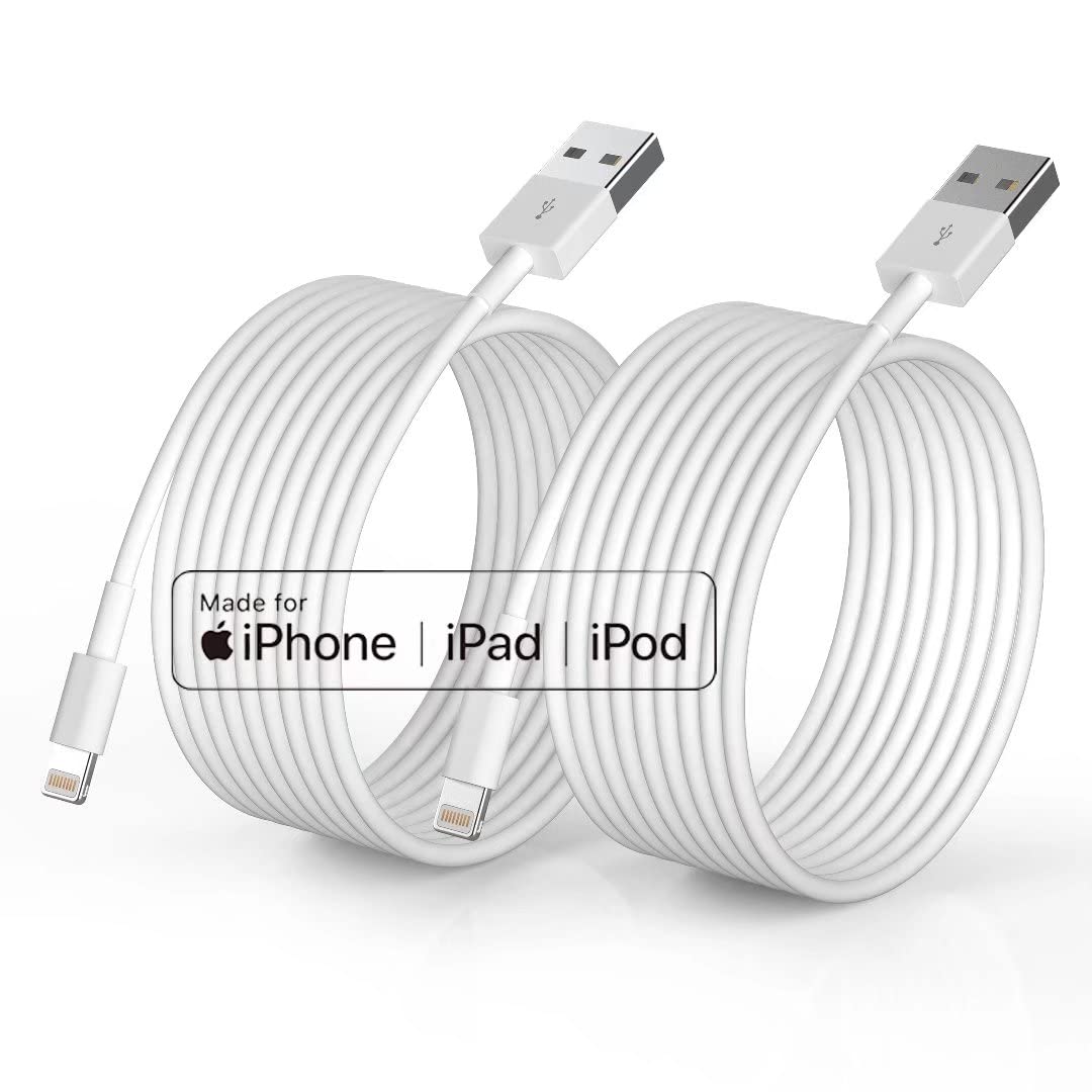 Photo 1 of iPhone Charger [Apple MFi Certified], 2Pack 6ft Fast Lightning Cable for Long Cord, Apple Charging Cord for iPhone 12/11 Pro/11/XS MAX/XR/8/7/6s/6/5S/SE iPad/Air Original