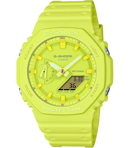 Amazon.com: Casio G-Shock GA2100-9A9 Analog Digital Yellow Watch