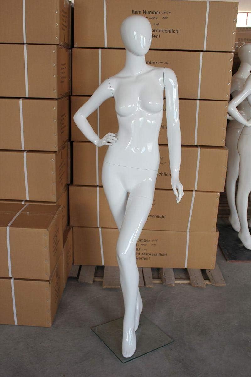 HeuSa Tech Window mannequin Female Shining White