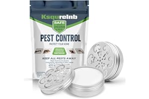 TSCTBA Pest Control,Rodent Repellent Indoor, Ksqurelnb Mouse Repellents, Mice Repellent, Rat Deterrent,Naturally and Strongly Repel Spider,Roach,Bugs,Insect,Ant, & Other Pests-2P