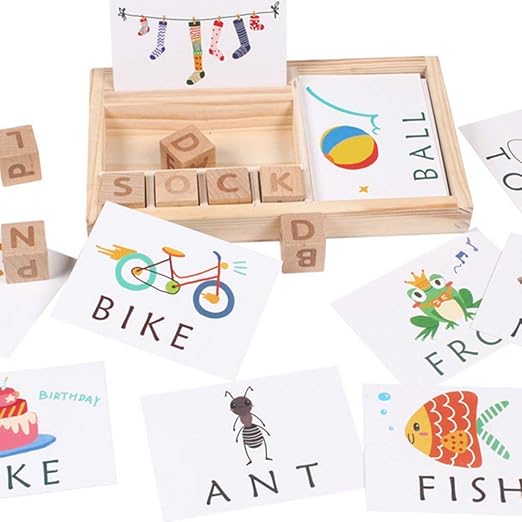 wooden spelling game