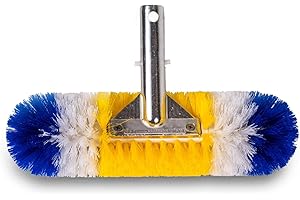 BLUE TORRENT PUMPS Blue Torrent Brush (12 Inches, Yellow/White/Blue)