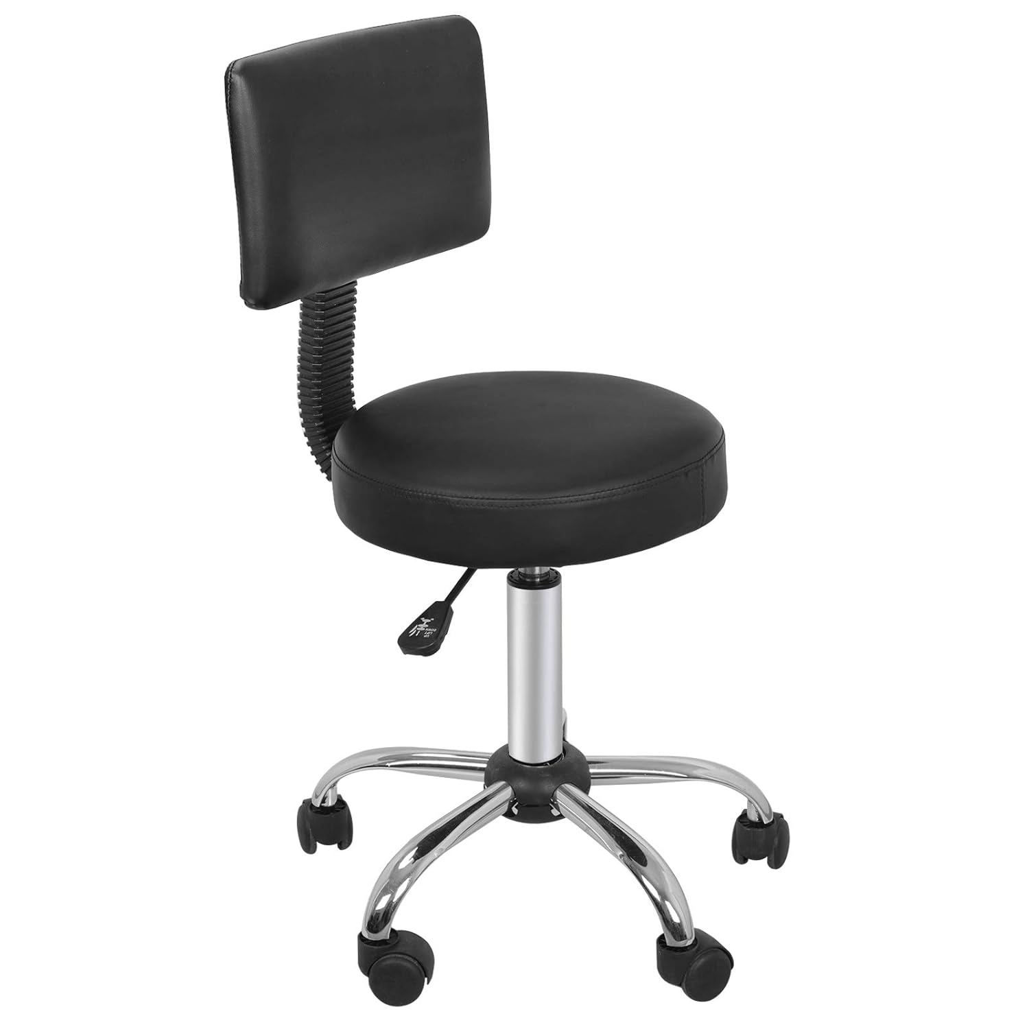 Hydraulic Swivel Medical Salon Stool Clinic Spa Massage Stool Rolling Manicure Chair W/Backrest for Tattoo Facial Spa: Beauty
