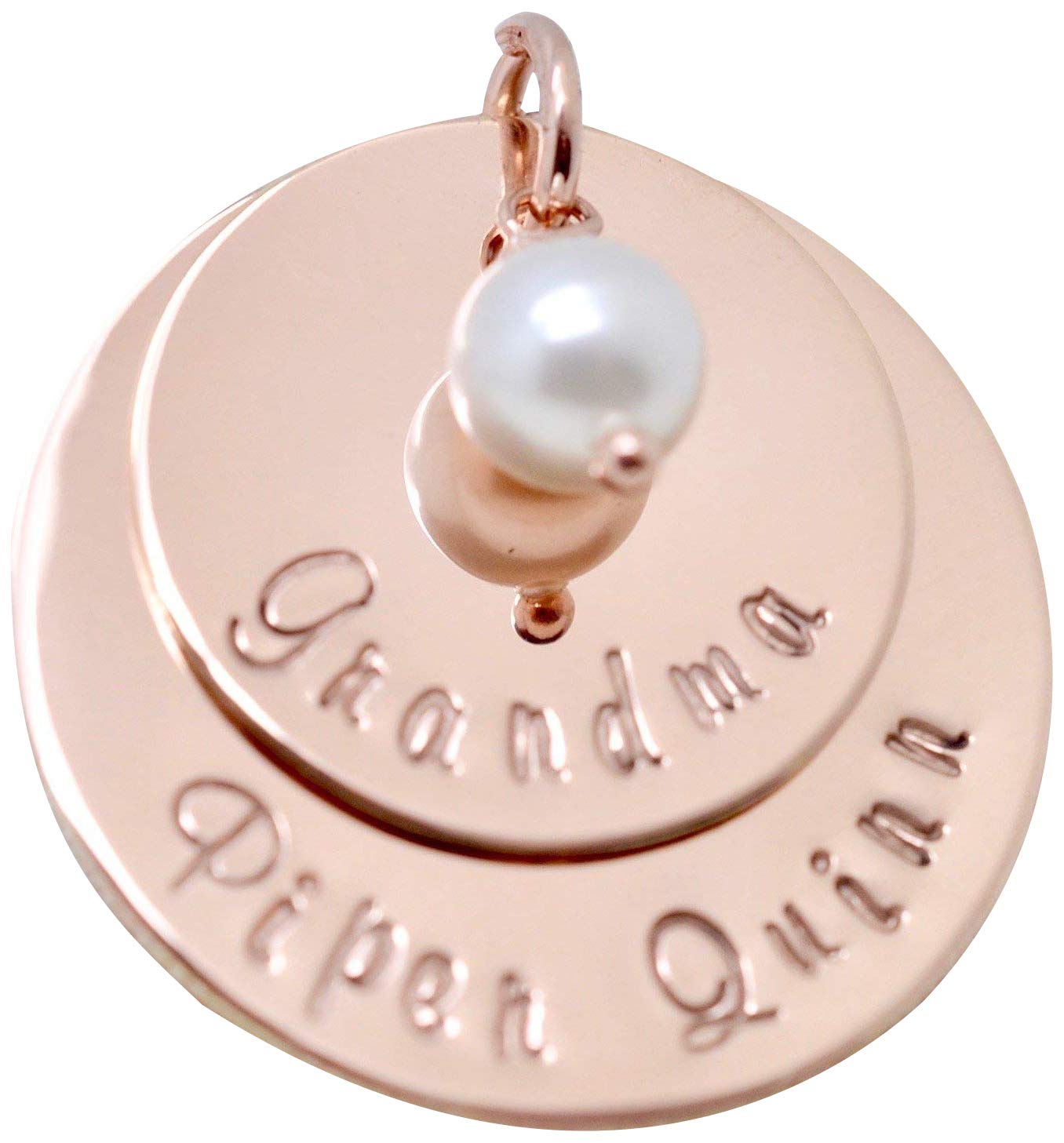 Amazon.com: Personalized Birthstone Grandma Necklace, 14K Rose Gold Filled Jewelry, Name 