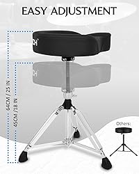 STRICH Saddle Drum Throne Seat, Swivel Adjustable
