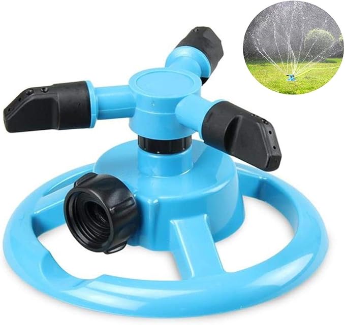 N Garden Sprinkler, 360°Automatic Rotating Adjustable Lawn