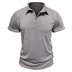 Men's Casual Polo Shirts Classic Short Sleeve