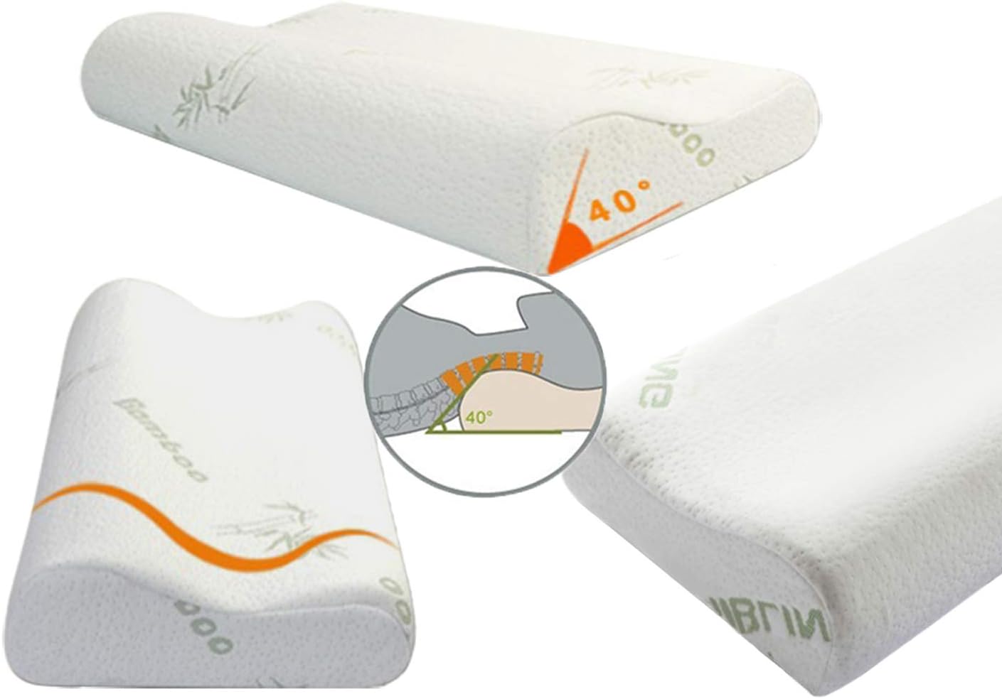 Ecosafeter 2026 Upgrade Memory Foam Pillow- Cervical Orthopedic Deep Sleep Neck Pillow-Superior Comfort for Neck Shoulder Pain Sleeping - Image 3