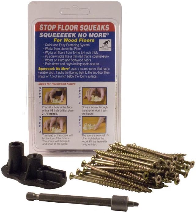 Squeeeek No More/O'Berry Counter Snap Kit (#3232) for Hardwood Floors with Replacement Pack