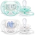 Philips Avent Ultra Soft/Doux Pacifier, 0-6 Months 4 Pieces