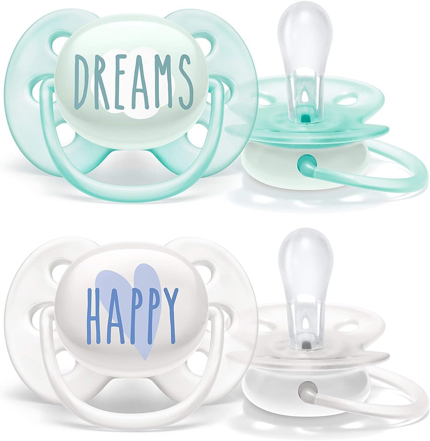 Philips Avent Ultra Soft/Doux Pacifier, 0-6 Months 2 Pieces