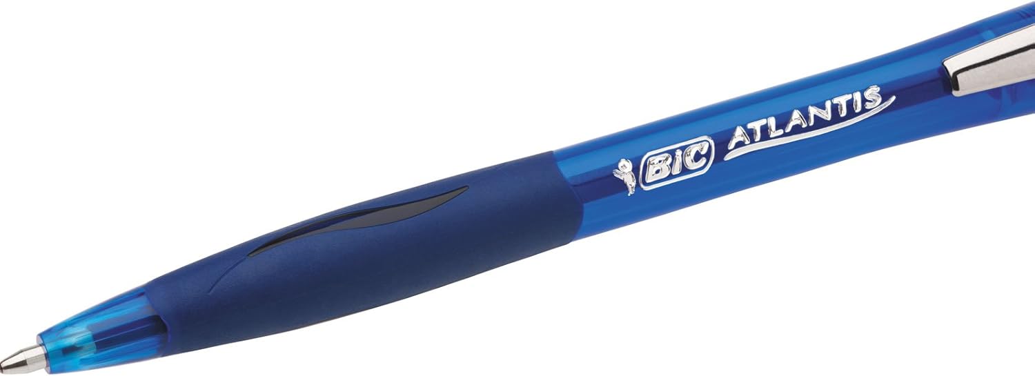 Atlantis Soft BIC Ballpoint pens - Matching Colours, Blister of 5, multicolored, 1 count (Pack of 5) - Image 4
