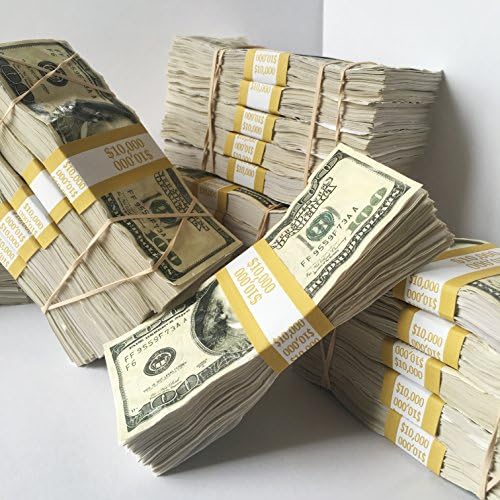 LA Prop Money $10,000 Distressed with Filler for Music Videos, Instagram, Advertising