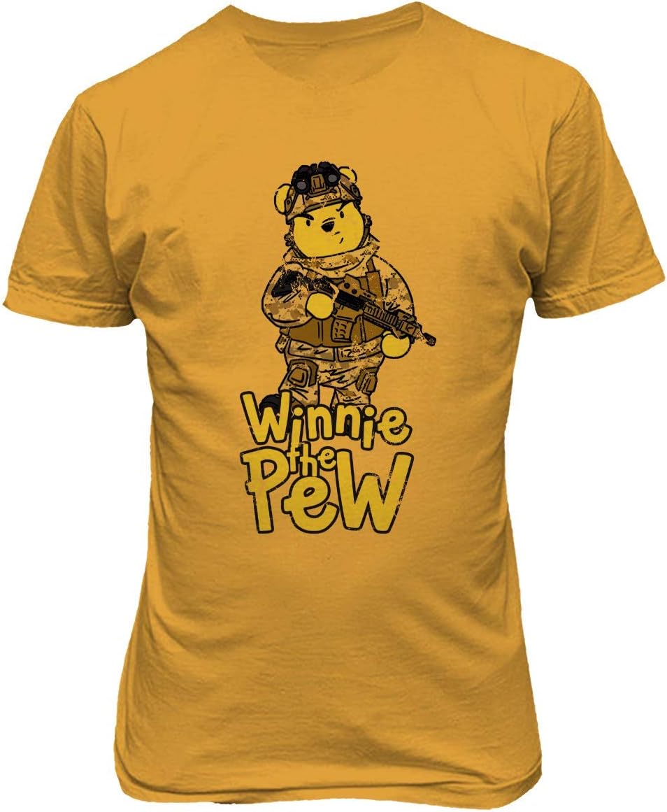 TMB Apparel New Novelty Shirt Winnie The Pew Shirt Winnie Funny Disney Men's T-Shirt