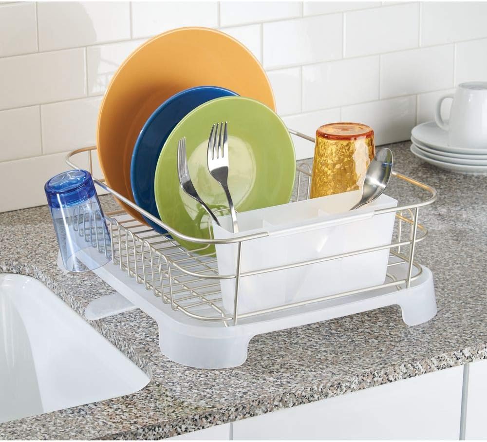 TIGOGA 2 Capas de Metal Escurreplatos Escurridor Fregadero Cubiertos