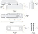 Neoteck White Sash Jammers 8pc Zinc Cast Alloy UPVC/PVC Door Window Locks view 6
