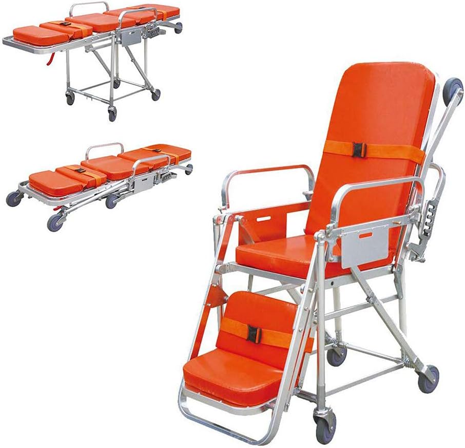 Amazon Com Zzyyzz Lightweight Emergency Ambulance Stretcher Alloy Emergency Medical Hospital Stretcher Wheeled Load Capacity 159kg Home Kitchen