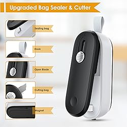FEPPO Mini Bag Sealer, 2 in 1 Heat Sealer with