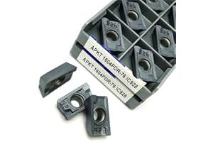 FSLMEIL 10pcs APMT160408 APKT1604 Threading Inserts Carbide Milling Inserts Fit for BAP400R Threading Holder CNC External Cutting Tool Boring Bar (APKT1604PDR-76 IC928)