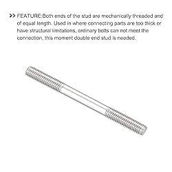 METALLIXITY Double Ended Stud Screws