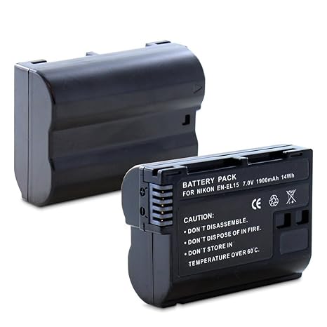 Fosmon - Batería EN-EL15 Li-Ion para cámaras réflex Digitales ...
