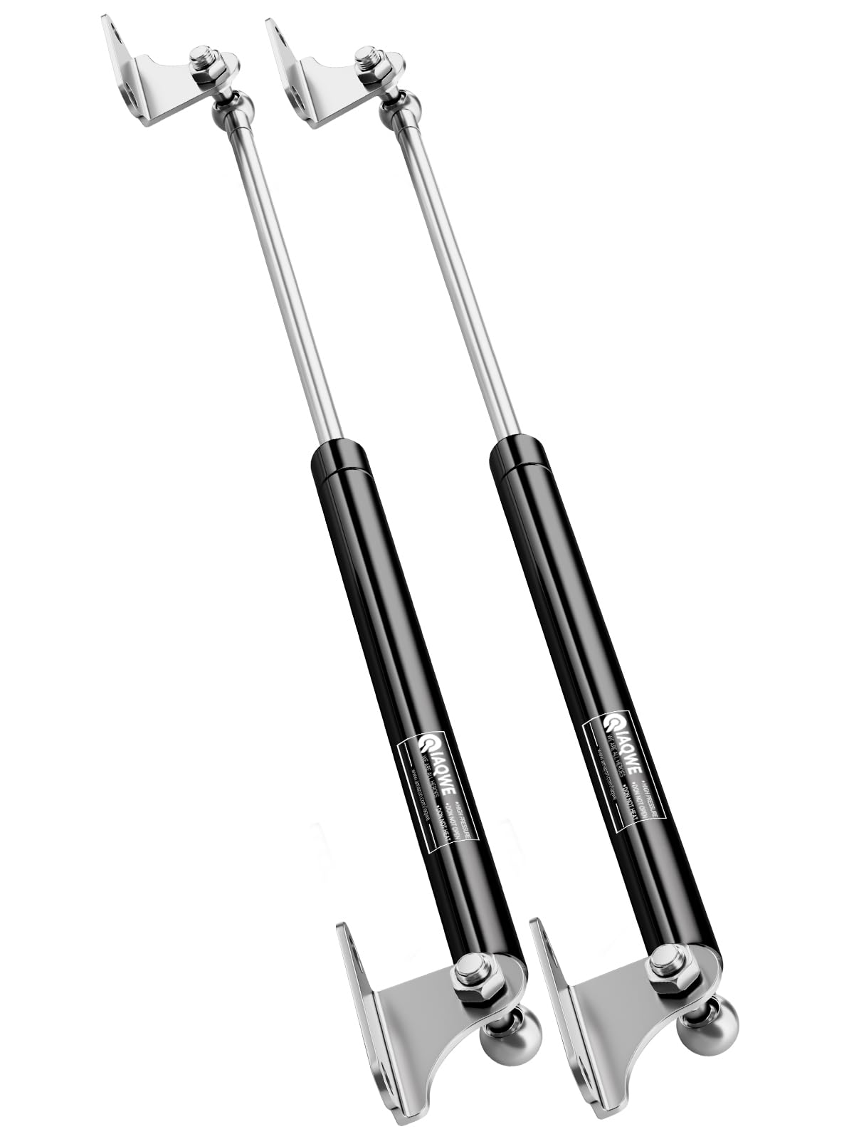 Photo 1 of 20 Inch 110Lbs 489N Gas Struts for Heavy Lid, RV Bed Heavy-Duty Storage Box Large Floor Hatch Travel Trailer Door Truck Tonneau Cover, DIY Gas Lift Shocks Kit with L Mount Brackets, 2 Pcs by IAQWE