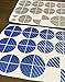 BLUE and SILVER Carbon Fiber Sticker Overlay Vinyl for All BMW Emblems Caps Logos Roundels ...