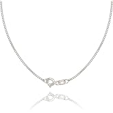 Poemiq 925 Sterling Silver Box Chain Necklace for Women, Italian | Made in Italy, Nickel Free, Hypoallergenic, Choose Width, Length and Finish, Gift Ready