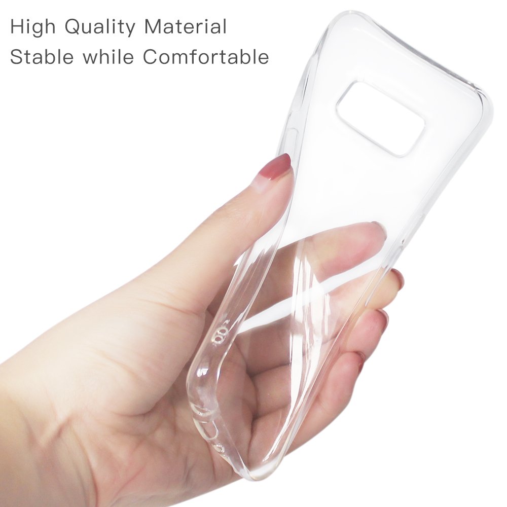 Hülle für Samsung Samsung Galaxy S8,TUCNIPUS Schutzhülle Case Silikon - Ultra Dünn Crystal Clear Durchsichtige Backcover Handyhülle TPU Case für Samsung Galaxy S8-Transparent