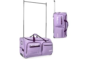 Fanwoli 28" Dance Bag with Garment Rack | Ultra-Light Collection| More Lightweight & Wear-Resistant| Ideal Competition Duffle Bag for Dancers Livestreamer Athletes