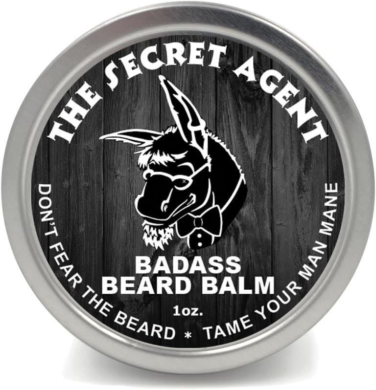Badass Beard Care Beard Balm 1 oz Secret Agent