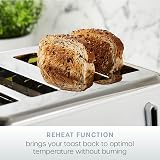 Swan Serenity 4 Slice Toaster White 2100W 6 Browning Levels view 5