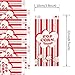 1 oz Popcorn Bags 100pcs Red and White Stripes Paper Bags