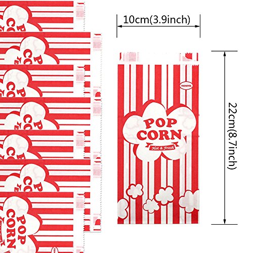 2 Tomnk+100pcs+Paper+Popcorn+Bags