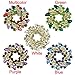 DZT1968 Circle Flower Design Crystal Rhinestone Brooch Pin Jewelry,The Best Gift (Green)