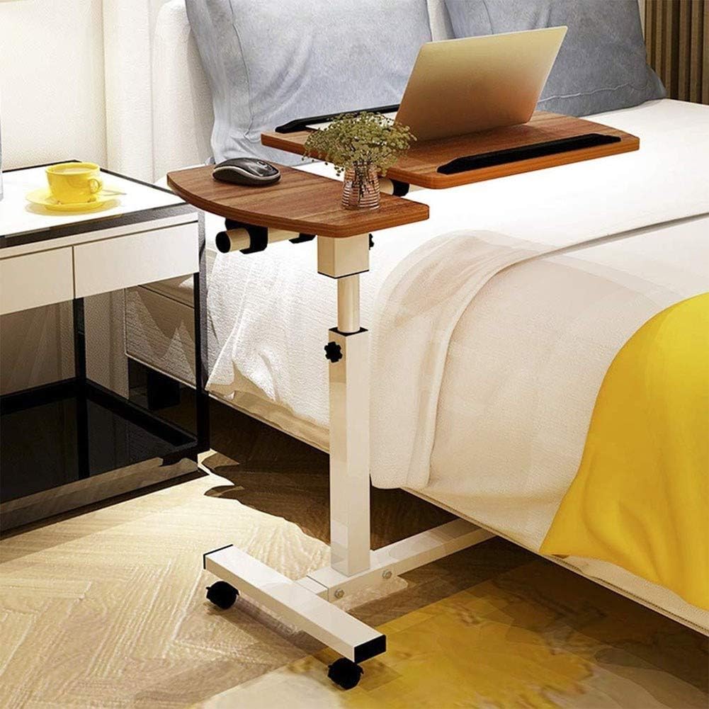 Computer Desk, HeavyDuty TiltTop Overbed Table, Height Adjustable