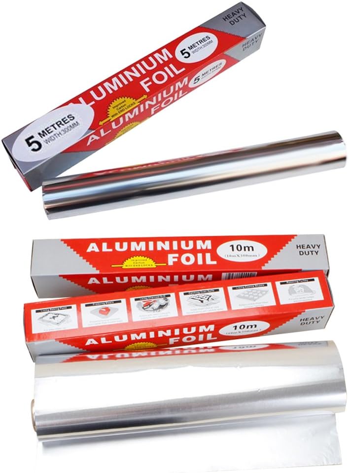 2PCS Barbecue Foil Durable NonStick Barbecue Tin Foil Roll Oven