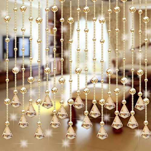 image for Hot Sale!!Woaills 1 PC Luxury Glass Beads Door String Tassel Curtain W