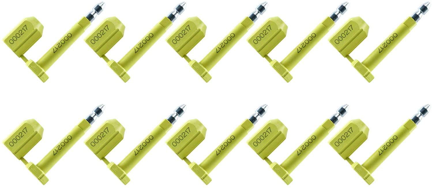 Vevitts Bolt Seal 100pcs Shipping Seal With Print Progressive Numbering For Cargo