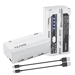 VILTROX NP-F550 Battery 2 Packs, Replacement for