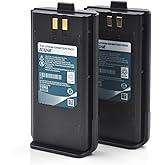 hflexgrad (2-Pack) 7.4V 3000mAh Li-ion Battery Replacement for Retevis RT1 TYT Tytera TC-3000A Two Way Radios