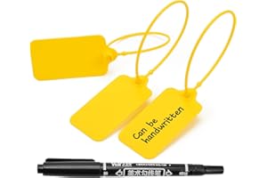 100pcs Luggage Tags Plastic Seals Shipping Label Logistics Use Sign Tie, Sealing Storage Multi Purpose Name ID Tag with Marke