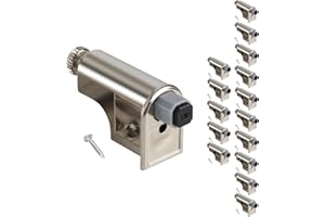 DGAVXA 15 Pcs Soft Close Cabinet Door Damper, Universal Soft Close Door Dampers for Cabinet Doors/Wardrobe/Kitchen/Bookcases, Hydraulic Cabinet Buffer Damper, Silent door closing, with self-Closing Mechanism