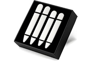 AOLVO Stainless Steel Collar Stiffeners(No Magnets included), Metal Shirt Collar Stays, Valued Pack in a Gift Box